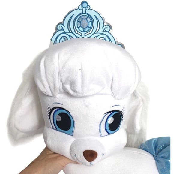 Disney Palace Pets Lg 17" Princess Cinderella Pet Plush Toy White Blue NEW - Picture 2 of 8